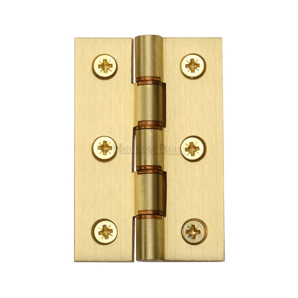 Heritage Brass Hinge Brass with Phosphor Washers 3" x 2" Satin Brass finish - HG99-345-SB