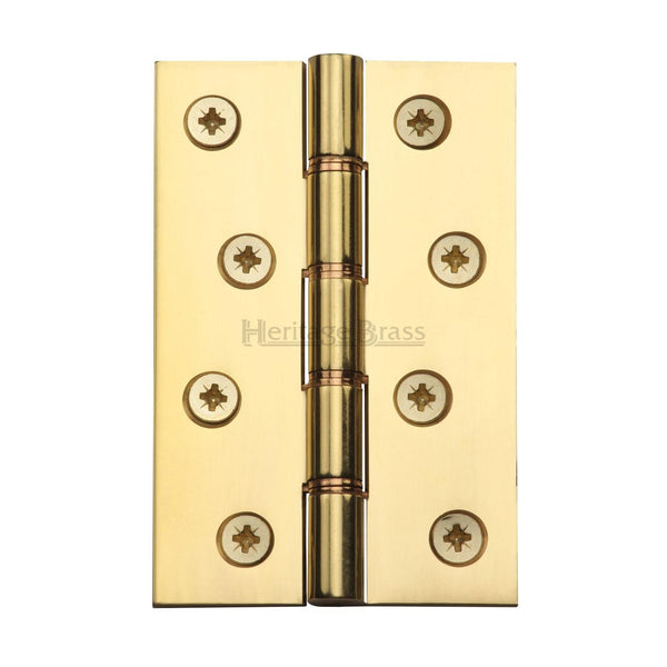 Heritage Brass Hinge Brass with Phosphor Washers 4" x 2 5/8" Polished Brass finish - HG99-350-PB