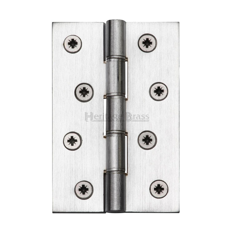 Heritage Brass Hinge Brass with Phosphor Washers 4 x 2 5/8 Satin Chrome finish
 - HG99-350-SC