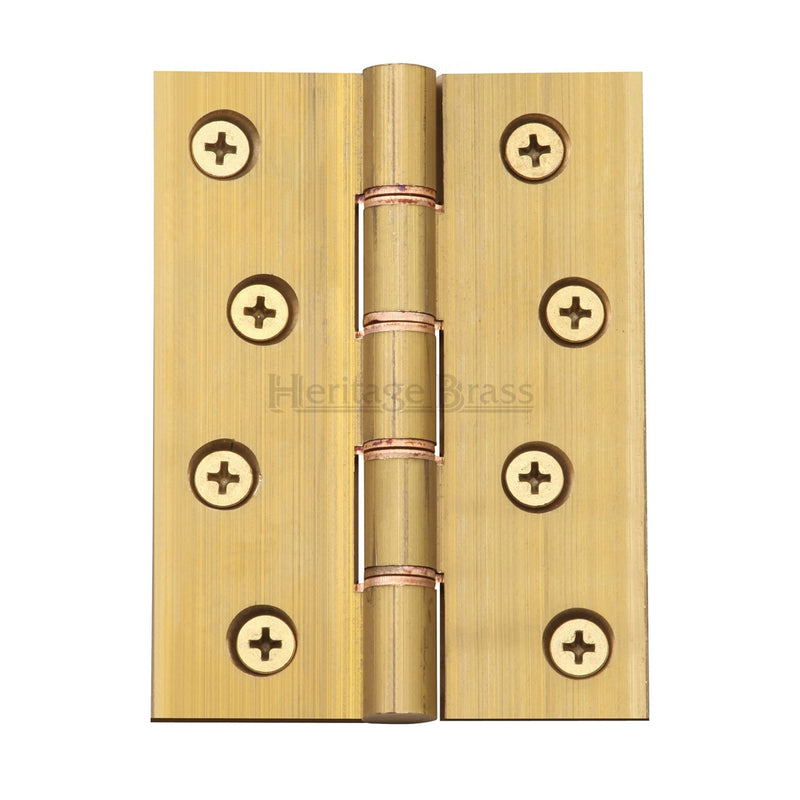 Heritage Brass Hinge Brass with Phosphor Washers 4" x 3" Natural Brass finish - HG99-355-Natural Brass