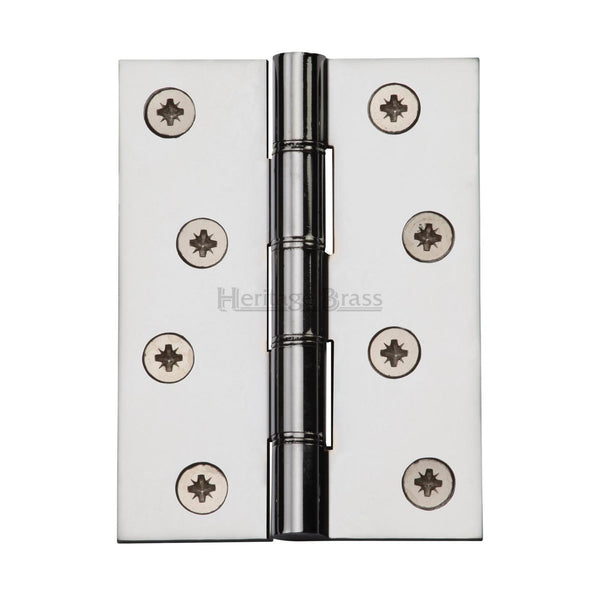 Heritage Brass Hinge Brass with Phosphor Washers 4" x 3" Polished Chrome finish - HG99-355-PC