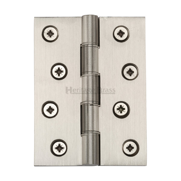 Heritage Brass Hinge Brass with Phosphor Washers 4" x 3" Satin Nickel finish - HG99-355-SN