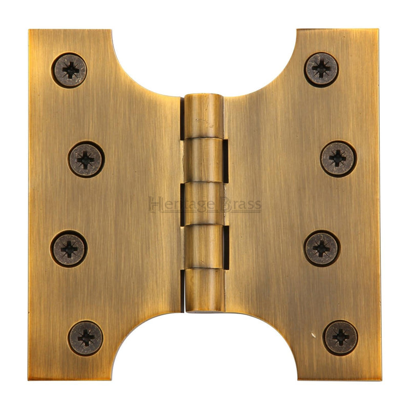 Heritage Brass Parliament Hinge Brass 4 x 2 x 4 Antique finish
 - HG99-385-AT