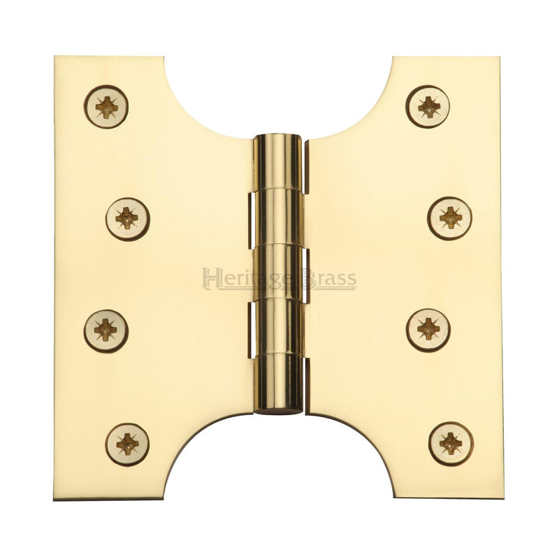 Heritage Brass Parliament Hinge Brass 4" x 2" x 4" Polished Brass finish - HG99-385-PB