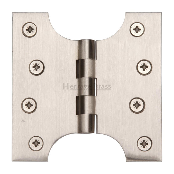 Heritage Brass Parliament Hinge Brass 4" x 2" x 4" Satin Nickel finish - HG99-385-SN