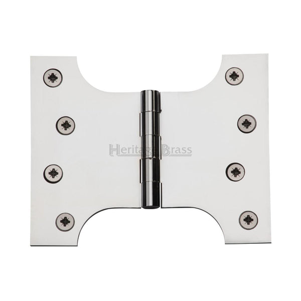 Heritage Brass Parliament Hinge Brass 4" x 3" x 5" Polished Chrome finish - HG99-390-PC