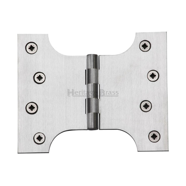 Heritage Brass Parliament Hinge Brass 4 x 3 x 5 Satin Chrome finish
 - HG99-390-SC