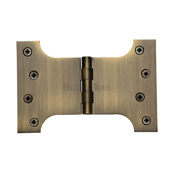 Heritage Brass Parliament Hinge Brass 4 x 4 x 6 Antique finish
 - HG99-395-AT