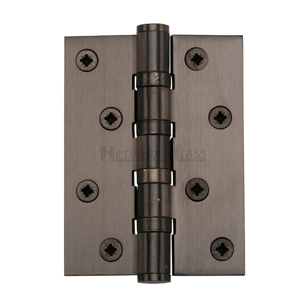 Heritage Brass Hinge Brass with Thrust Bearings (Steel Pin) 4" x 3" Matt Bronze finish - HG99-400-MB