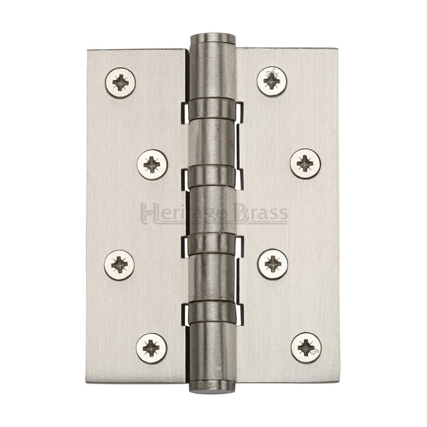 Heritage Brass Hinge Brass with Thrust Bearings (Steel Pin) 4" x 3" Satin Nickel finish - HG99-400-SN