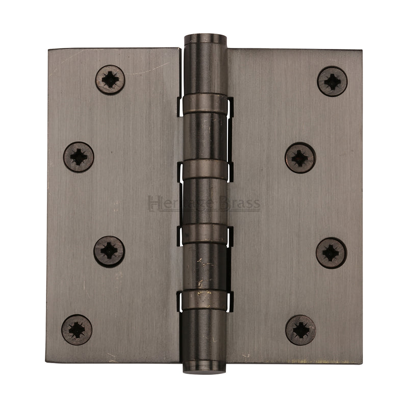 Heritage Brass Hinge Brass with Thrust Bearings (Steel Pin) 4 x 4 Matt Bronze finish
 - HG99-405-MB