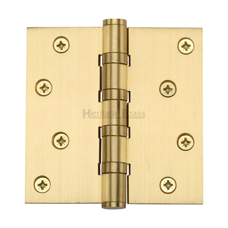 Heritage Brass Hinge Brass with Thrust Bearings (Steel Pin) 4 x 4 Satin Brass finish
 - HG99-405-SB