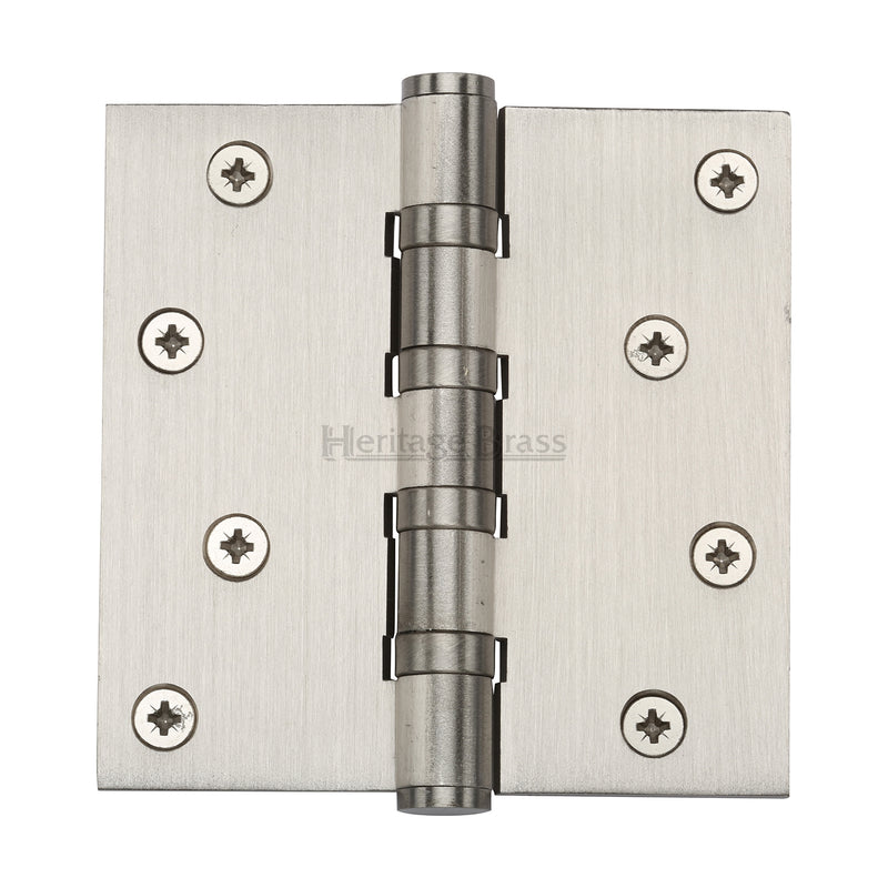 Heritage Brass Hinge Brass with Thrust Bearings (Steel Pin) 4 x 4 Satin Nickel finish
 - HG99-405-SN