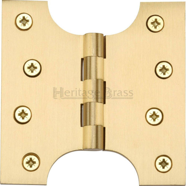 Heritage Brass Parliament Hinge Brass 4" x 2" x 4" Satin Brass finish - HG99-385-SB