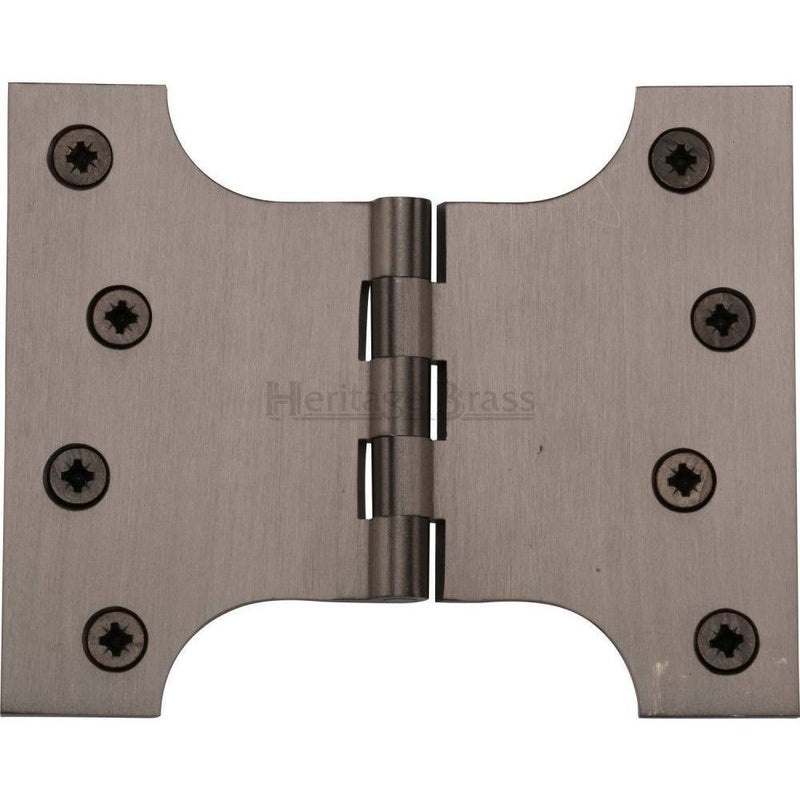 Heritage Brass Parliament Hinge Brass 4"" x 4"" x 6"" Matt Bronze finish - HG99-395-MB