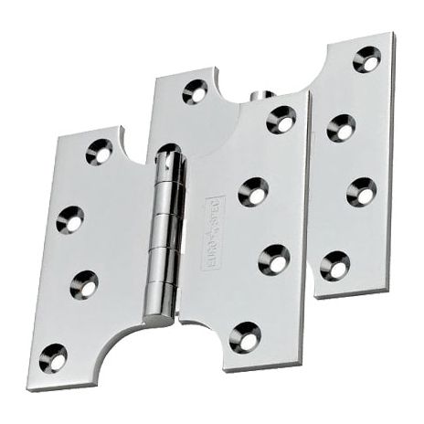 Eurospec - Parliament Hinge 102mm x 50mm x 102mm - Satin Chrome - HIN3424SC - Choice Handles