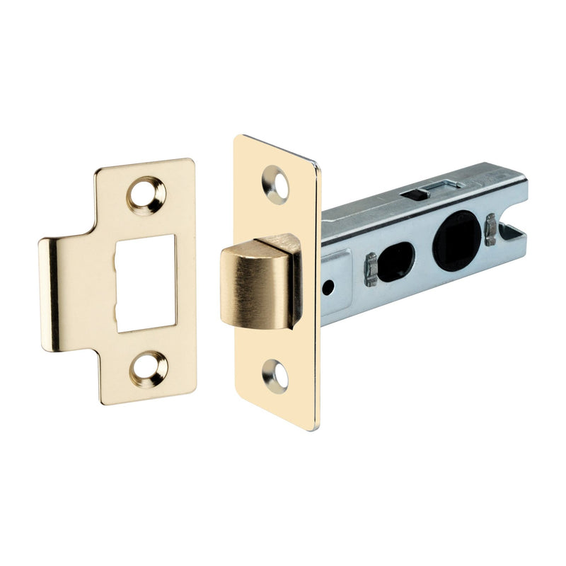 Spira Brass - 2.5" Eco Tubular Latch  - Electro Brass - LAL0054EB - Choice Handles