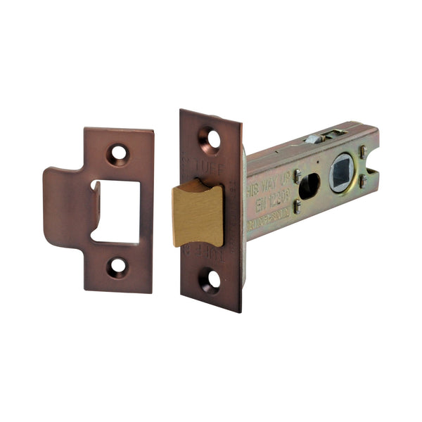 Spira Brass - 4" H/D Tubular Latch CE  - Aged Bronze - LAL0138ABZ - Choice Handles