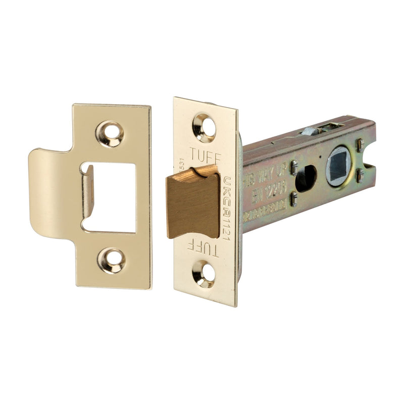 Spira Brass - 3" H/D Tubular Latch CE  - Electro Brass - LAL0137EB - Choice Handles