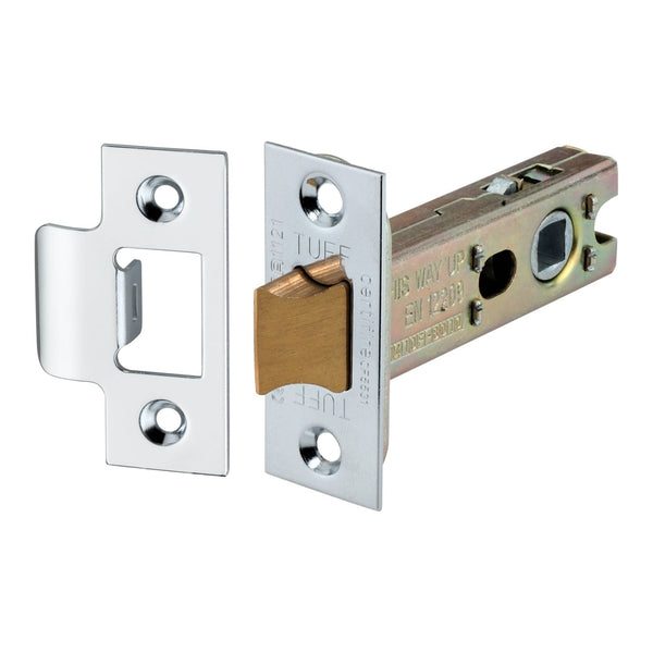 Spira Brass - 4" H/D Tubular Latch CE  - Polished Chrome - LAL0138PC - Choice Handles