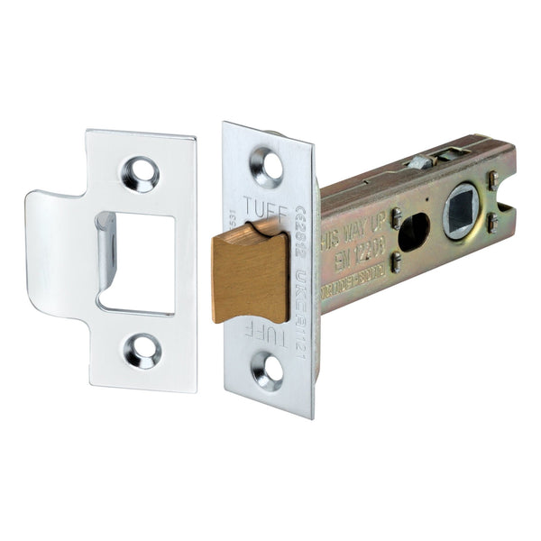 Spira Brass - 3" H/D Tubular Latch CE  - Satin Chrome - LAL0137SC - Choice Handles