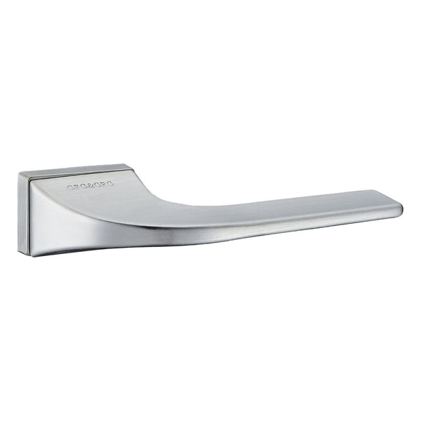 SPECIAL ORDER Oro&Oro Oia Lever Door Handle on Square Rose - Satin Chrome - O12524ESC