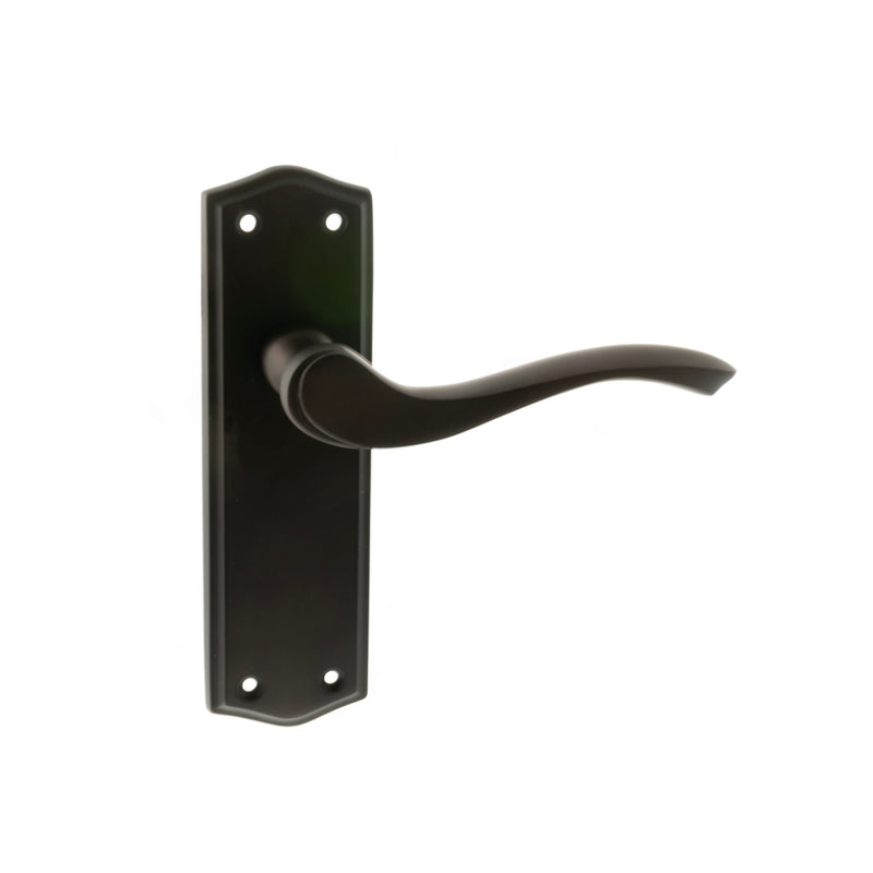 Atlantic - Old English Warwick Latch Lever on Backplate - Urban Dark Bronze - OE178LUDB - Choice Handles