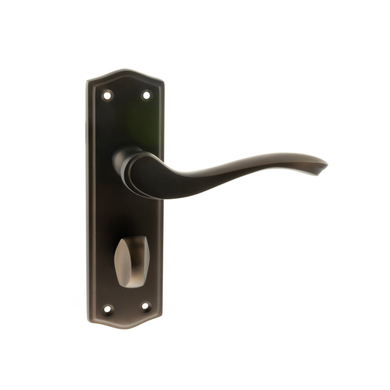 Atlantic - Old English Warwick Key Lever on Backplate - Urban Dark Bronze - OE178WCUDB - Choice Handles