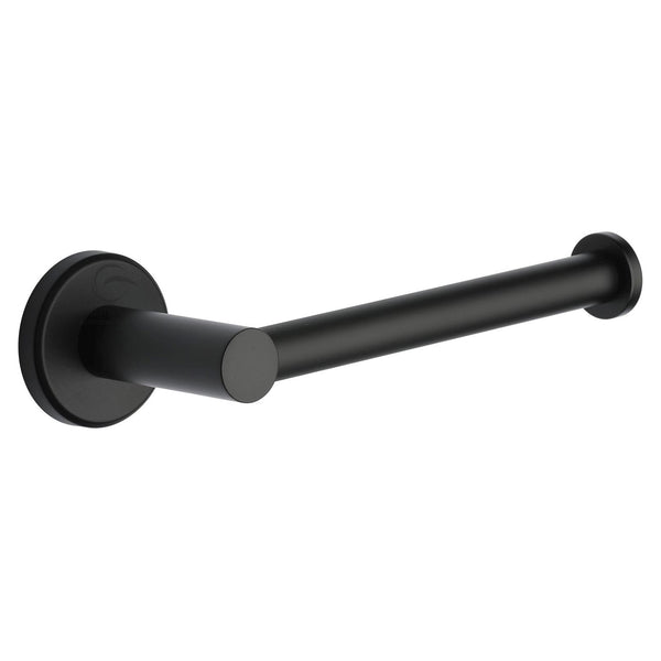 Oxford Wall Mounted Toilet Roll Holder. Black Finish - OXF-PAPER-BLK