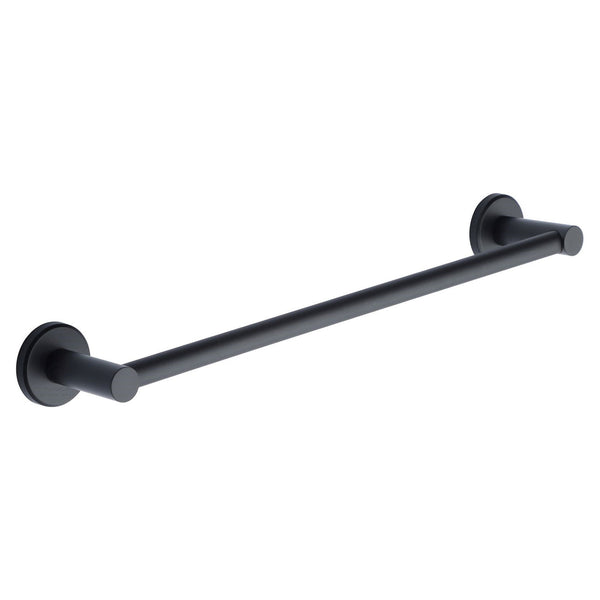 Oxford 45cm Towel Bar Rail. Wall Mounted for Bathroom and Kitchen. Black Finish
 - OXF-TOWEL-45-BL