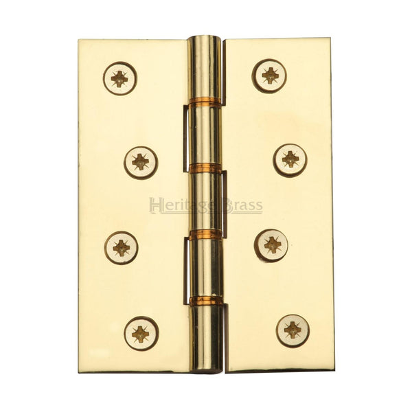 Heritage Brass Hinge Brass with Double Phosphor Washers 4 x 3 Polished Brass finish
 - PR88-410-PB