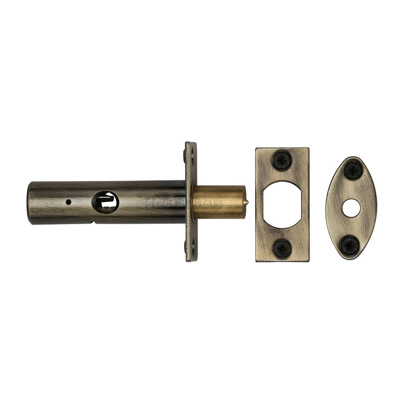 Heritage Brass Rack Bolt without Turn Antique finish - RB7-AT - Choice Handles