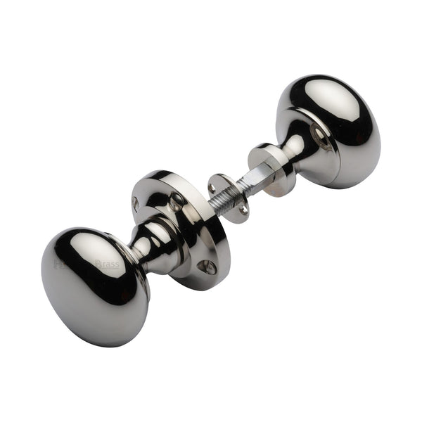 Heritage Brass Victoria Rim Knob Polished Nickel finish&nbsp;(Suitable with Rim Locks only)
 - RIM V980-PNF - Choice Handles