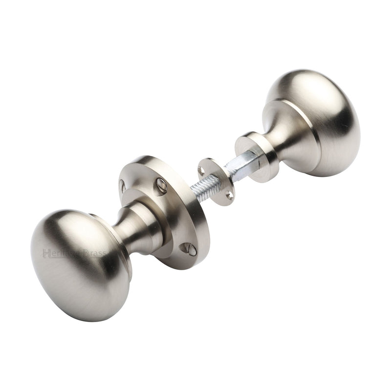 Heritage Brass Victoria Rim Knob Satin Nickel finish&nbsp;(Suitable with Rim Locks only)
 - RIM V980-SN - Choice Handles