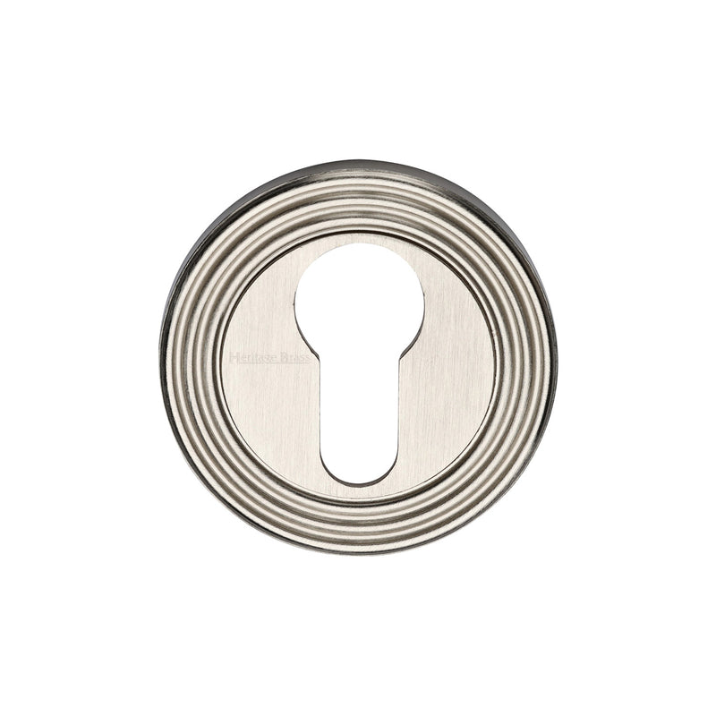 Heritage Brass Euro Profile Cylinder Escutcheon Satin Nickel finish
 - RR4020-SN - Choice Handles