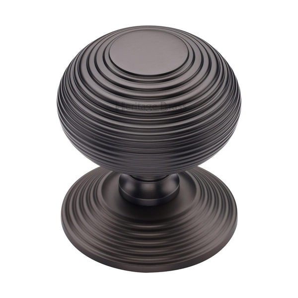 Heritage Brass Centre Door Knob Reeded Design 3 1/2 Matt Bronze Finish



 - RR906-MB - Choice Handles