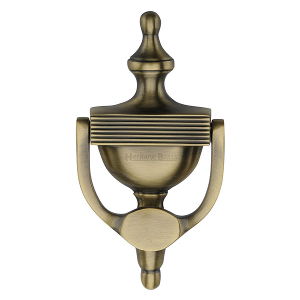 Heritage Brass Urn Knocker 7 1/4" Antique Brass finish - RR912 195-AT - Choice Handles