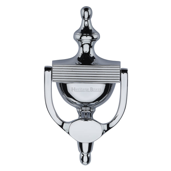 Heritage Brass Urn Knocker 7 1/4" Polished Chrome finish - RR912 195-PC - Choice Handles