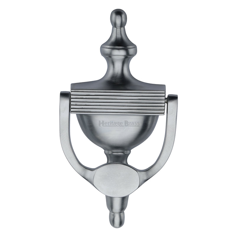 Heritage Brass Urn Knocker 7 1/4" Satin Chrome finish - RR912 195-SC - Choice Handles