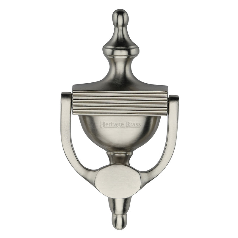 Heritage Brass Urn Knocker 7 1/4" Satin Nickel finish - RR912 195-SN - Choice Handles