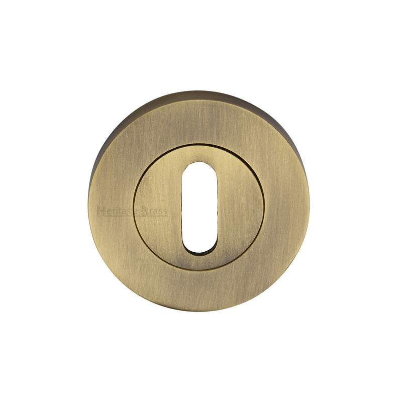 Heritage Brass Key Escutcheon Antique finish - RS2000-AT - Choice Handles