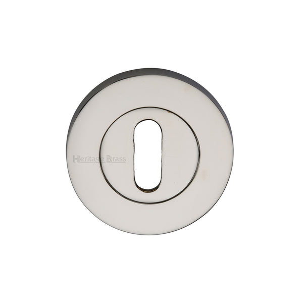 Heritage Brass Key Escutcheon Polished Nickel finish - RS2000-PNF - Choice Handles