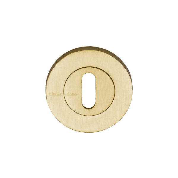 Heritage Brass Key Escutcheon Satin Brass finish - RS2000-SB - Choice Handles