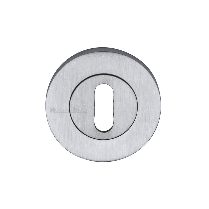 Heritage Brass Key Escutcheon Satin Chrome finish - RS2000-SC - Choice Handles