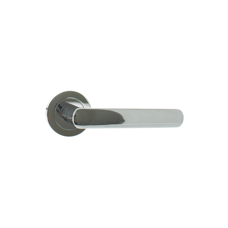 Atlantic - STATUS Carolina Lever on Round Rose - Polished Chrome - S42RPC - Choice Handles