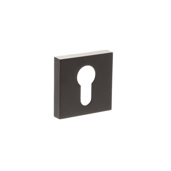 STATUS Euro Escutcheons on S4 Square Rose - Urban Dark Bronze - S4ESCESUDB