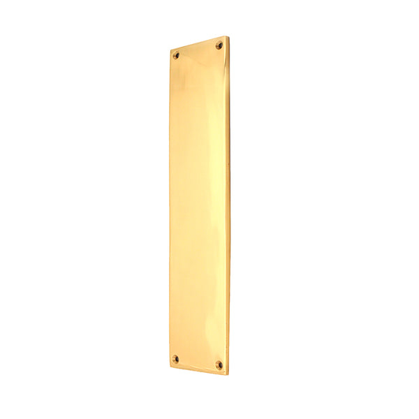 Spira Brass - Victorian Finger Plate 275mm  - Polished Brass - SB2214PB - Choice Handles