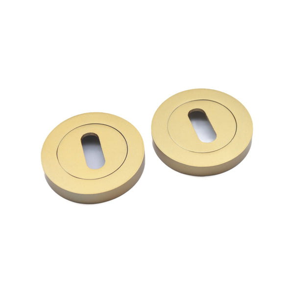 Spira Brass - Oval Standard Escutcheon  - Satin Brass - SB3105SB - Choice Handles