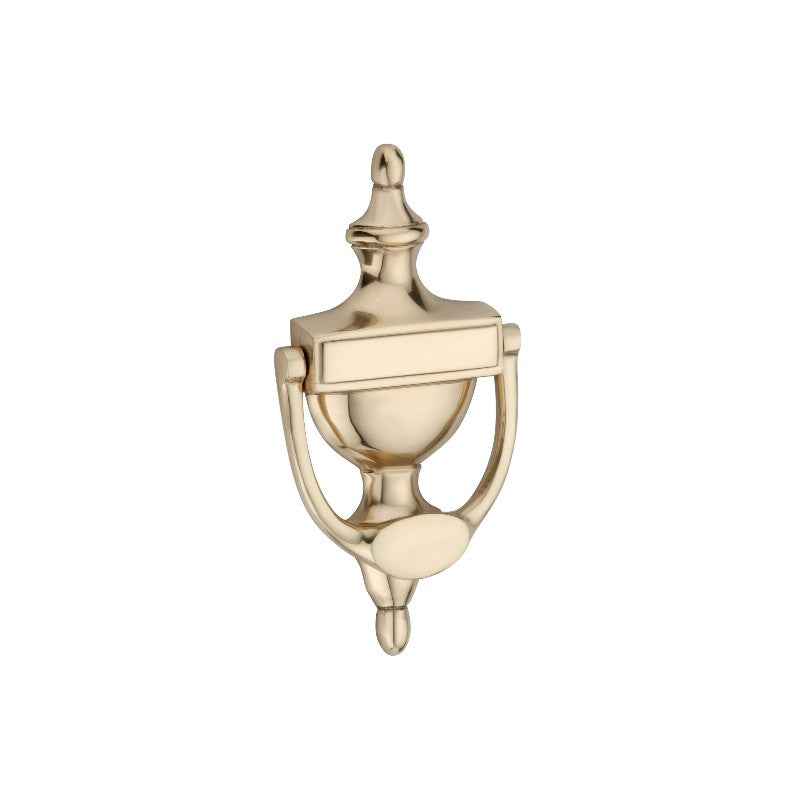 Spira Brass - Victorian Door Knocker 150mm  - Polished Brass - SB4106PB - Choice Handles