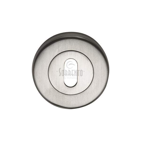 Sorrento Keyhole Escutcheon Satin Chrome finish - SC-0191-SC - Choice Handles